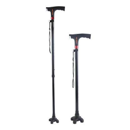 Multi-Function LED Alarm Radio Crutch